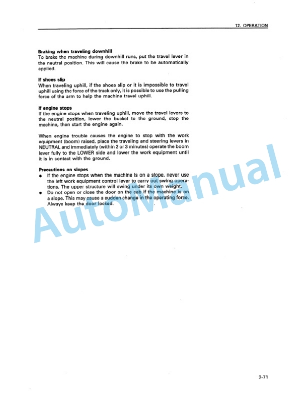 Komatsu PC1000-1, PC1000LC-1, PC1000SE-1 Hydraulic Excavator Operation and Maintenance Manual SEAM008701 3 Komatsu PC1000-1, PC1000LC-1, PC1000SE-1 Hydraulic Excavator Operation and Maintenance Manual SEAM008701 - Image 3