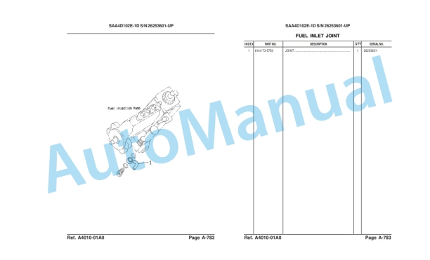 Komatsu PC100F-6 Hydraulic Excavator Parts Manual LEPBP1F603 2 Komatsu PC100F-6 Hydraulic Excavator Parts Manual LEPBP1F603-2
