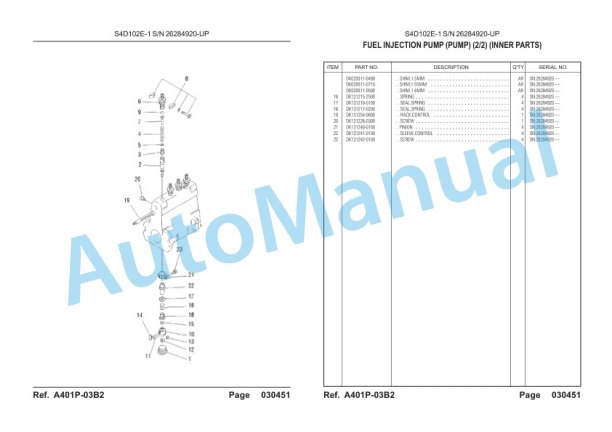 Komatsu PC100F-6Z Hydraulic Excavator Parts Manual 2 Komatsu PC100F-6Z Hydraulic Excavator Parts Manual-2
