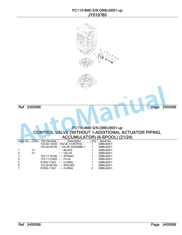 Komatsu PC110-8M0 Hydraulic Excavator Parts Manual DBBU0001-up 2 Komatsu PC110-8M0 Hydraulic Excavator Parts Manual DBBU0001-up-2