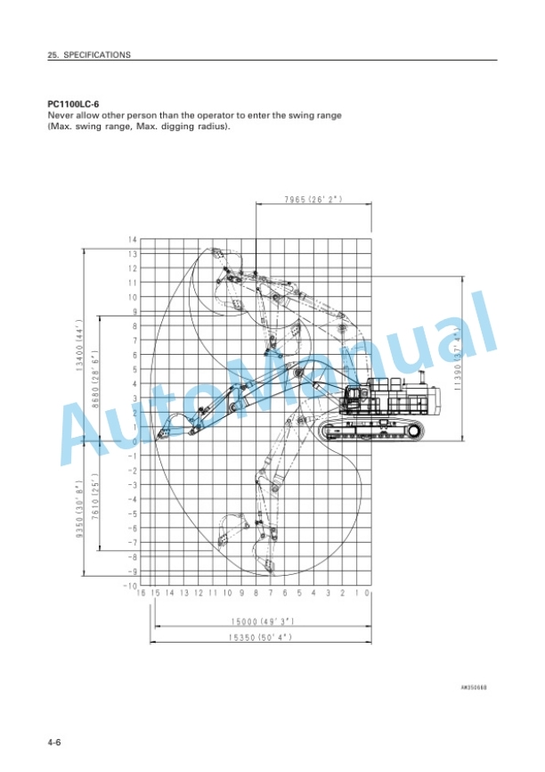 Komatsu PC1100-6, PC1100LC-6, PC1100SP-6 Advance Hydraulic Excavator Operation and Maintenance Manual SEAM018304T-00 5 Komatsu PC1100-6, PC1100LC-6, PC1100SP-6 Advance Hydraulic Excavator Operation and Maintenance Manual SEAM018304T-00 - Image 5