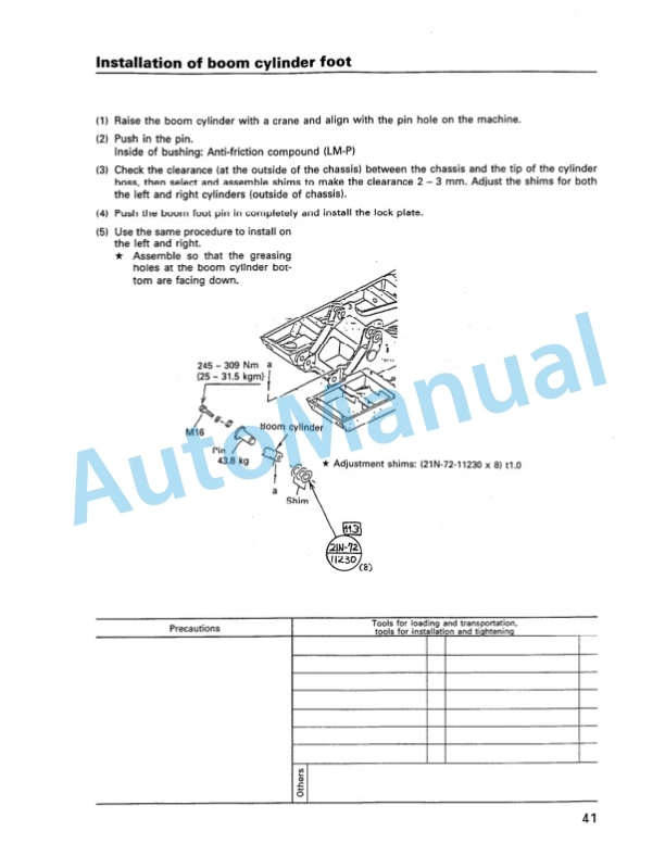 Komatsu PC1100-6, PC1100SP-6, PC1100LC-6 Hydraulic Excavator Field Assembly Manual SEAW001100 3 Komatsu PC1100-6, PC1100SP-6, PC1100LC-6 Hydraulic Excavator Field Assembly Manual SEAW001100 - Image 3