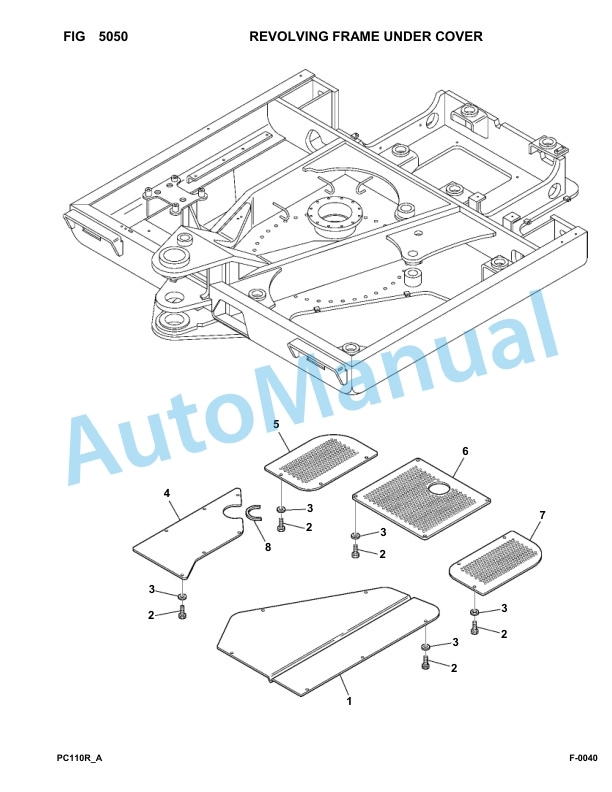 Komatsu PC110R-1 Hydraulic Excavator Parts Manual 2265000306-Up 3 Komatsu PC110R-1 Hydraulic Excavator Parts Manual 2265000306-Up-3