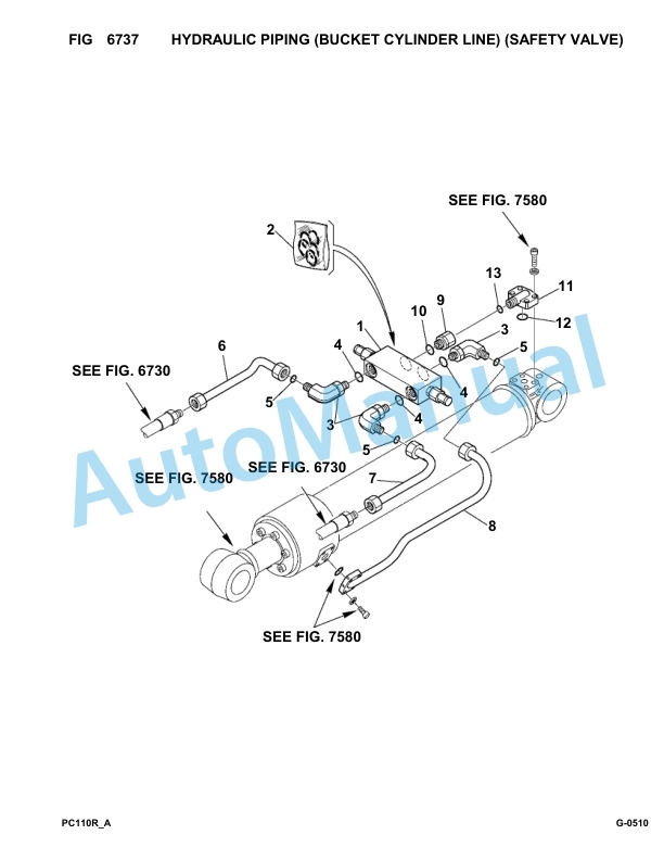 Komatsu PC110R-1 Hydraulic Excavator Parts Manual 2265000306-Up 5 Komatsu PC110R-1 Hydraulic Excavator Parts Manual 2265000306-Up-5