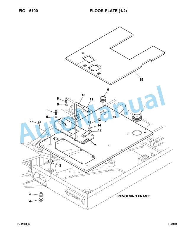 Komatsu PC110R-1 Hydraulic Excavator Parts Manual 2265010001-Up 3 Komatsu PC110R-1 Hydraulic Excavator Parts Manual 2265010001-Up-3