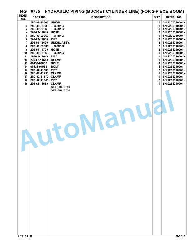 Komatsu PC110R-1 Hydraulic Excavator Parts Manual 2265010001-Up 5 Komatsu PC110R-1 Hydraulic Excavator Parts Manual 2265010001-Up-5