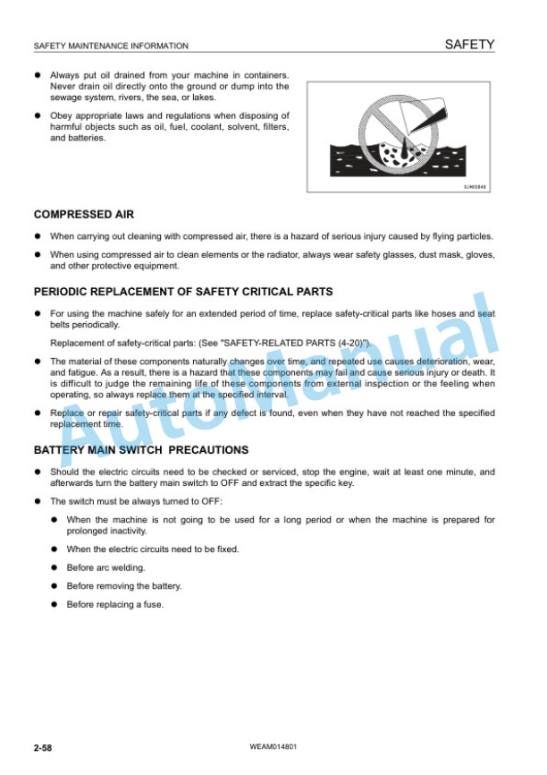 Komatsu PC118MR-8 Hydraulic Excavator Operation and Maintenance Manual WEAM014801 2 Komatsu PC118MR-8 Hydraulic Excavator Operation and Maintenance Manual WEAM014801 - Image 2