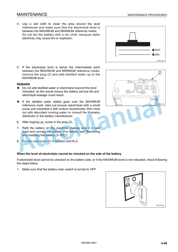 Komatsu PC118MR-8 Hydraulic Excavator Operation and Maintenance Manual WEAM014801 5 Komatsu PC118MR-8 Hydraulic Excavator Operation and Maintenance Manual WEAM014801 - Image 5