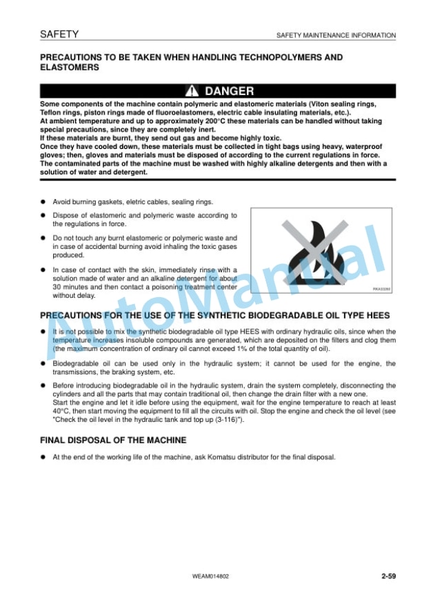 Komatsu PC118MR-8 Hydraulic Excavator Operation and Maintenance Manual WEAM014802 2 Komatsu PC118MR-8 Hydraulic Excavator Operation and Maintenance Manual WEAM014802 - Image 2