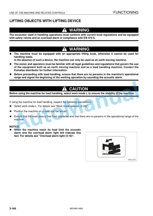 Komatsu PC118MR-8 Hydraulic Excavator Operation and Maintenance Manual WEAM014802 4 Komatsu PC118MR-8 Hydraulic Excavator Operation and Maintenance Manual WEAM014802 - Image 4