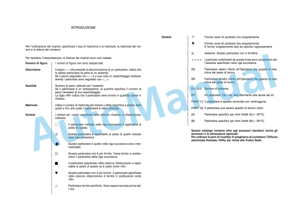 Komatsu PC118MR-8 Parts Manual