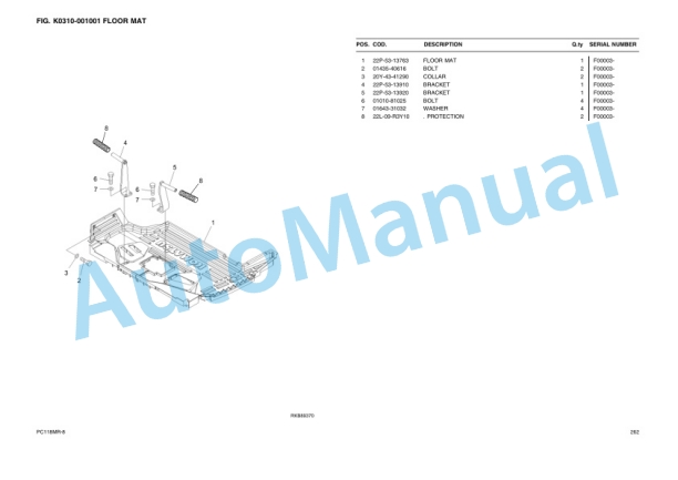 Komatsu PC118MR-8 Parts Manual 4 Komatsu PC118MR-8 Parts Manual - Image 4