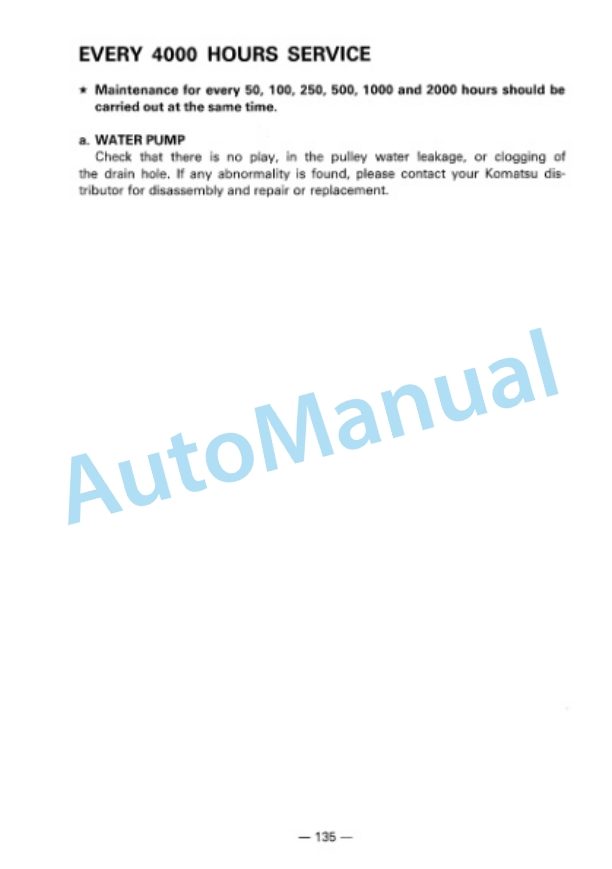 Komatsu PC120-5 Mighty Hydraulic Excavator Operation and Maintenance Manual SEAMX202M500 4 Komatsu PC120-5 Mighty Hydraulic Excavator Operation and Maintenance Manual SEAMX202M500 - Image 4