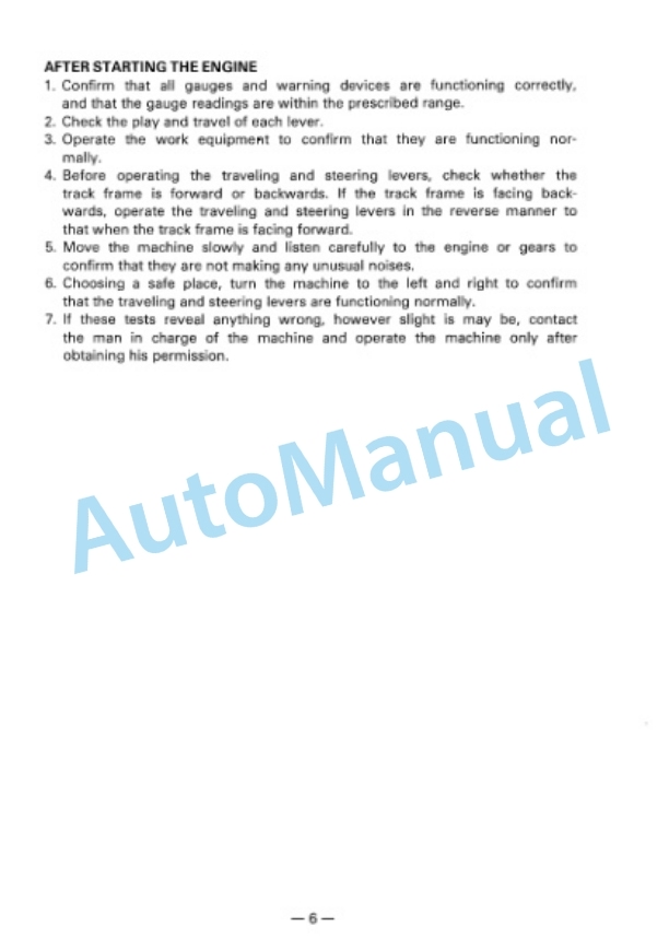 Komatsu PC120-5 Mighty Hydraulic Excavator Operation and Maintenance Manual SEAMX202M500 5 Komatsu PC120-5 Mighty Hydraulic Excavator Operation and Maintenance Manual SEAMX202M500 - Image 5