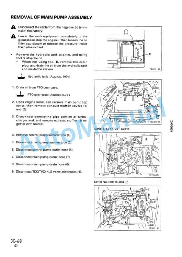 Komatsu PC120-6 Custom Hydraulic Excavator Shop Manual SEBM005503 5 Komatsu PC120-6 Custom Hydraulic Excavator Shop Manual SEBM005503 - Image 5