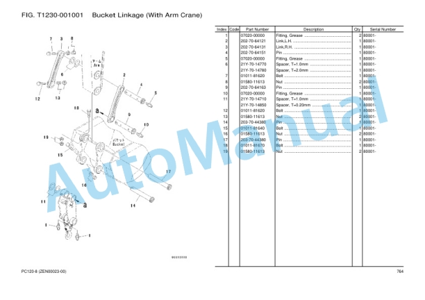 Komatsu PC120-8, SAA4D95LE-5D Parts Manual ZEN00023-00 5 Komatsu PC120-8, SAA4D95LE-5D Parts Manual ZEN00023-00-5