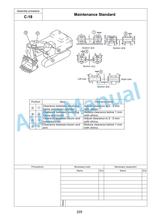 Komatsu PC1250-11, PC1250-11E0, PC1250LC-11, PC1250LC-11E0, PC1250SP-11, PC1250SP-11E0 Hydraulic Excavator Field Assembly Instruction GEN00203-08 5 Komatsu PC1250-11, PC1250-11E0, PC1250LC-11, PC1250LC-11E0, PC1250SP-11, PC1250SP-11E0 Hydraulic Excavator Field Assembly Instruction GEN00203-08 - Image 5