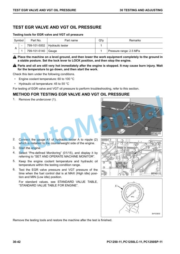 Komatsu PC1250-11, PC1250LC-11, PC1250SP-11 Hydraulic Excavator Shop Manual SEN06624-02 2 Komatsu PC1250-11, PC1250LC-11, PC1250SP-11 Hydraulic Excavator Shop Manual SEN06624-02 - Image 2