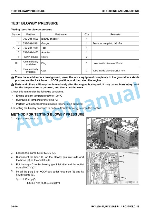 Komatsu PC1250-11, PC1250LC-11, PC1250SP-11 Hydraulic Excavator Shop Manual SEN06624-07 2 Komatsu PC1250-11, PC1250LC-11, PC1250SP-11 Hydraulic Excavator Shop Manual SEN06624-07 - Image 2