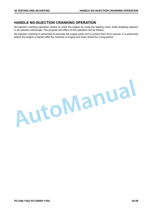 Komatsu PC1250-11E0, PC1250SP-11E0 Hydraulic Excavator Shop Manual SEN06771-01 2 Komatsu PC1250-11E0, PC1250SP-11E0 Hydraulic Excavator Shop Manual SEN06771-01 - Image 2