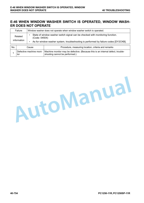 Komatsu PC1250-11R, PC1250SP-11R Hydraulic Excavator Shop Manual SEN06824-01 4 Komatsu PC1250-11R, PC1250SP-11R Hydraulic Excavator Shop Manual SEN06824-01 - Image 4