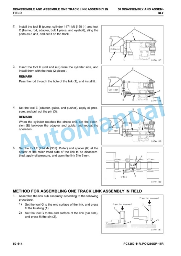 Komatsu PC1250-11R, PC1250SP-11R Hydraulic Excavator Shop Manual SEN06824-04 5 Komatsu PC1250-11R, PC1250SP-11R Hydraulic Excavator Shop Manual SEN06824-04 - Image 5