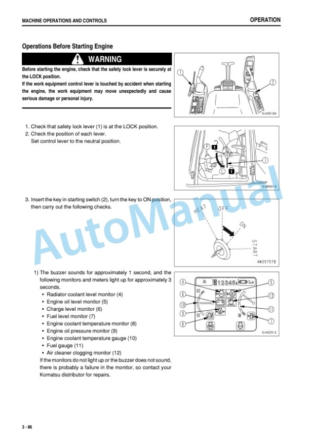 Komatsu PC1250-7, PC1250SP-7 Hydraulic Excavator Operation and Maintenance Manual PEN00296-04 3 Komatsu PC1250-7, PC1250SP-7 Hydraulic Excavator Operation and Maintenance Manual PEN00296-04 - Image 3