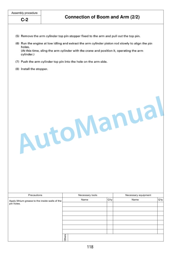 Komatsu PC1250-8, PC1250LC-8, PC1250SP-8 Hydraulic Excavator Field Assembly Instruction GEN00055-08 4 Komatsu PC1250-8, PC1250LC-8, PC1250SP-8 Hydraulic Excavator Field Assembly Instruction GEN00055-08 - Image 4
