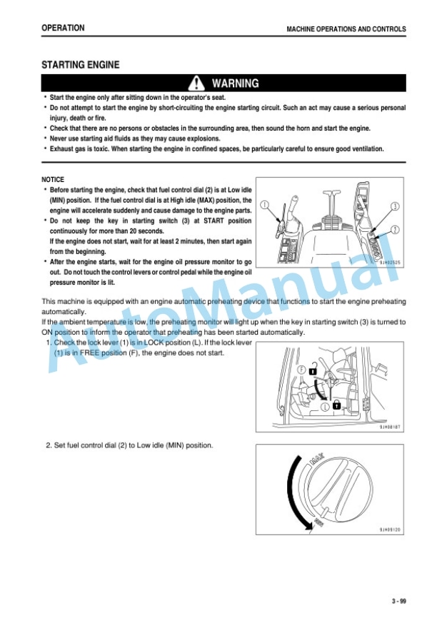 Komatsu PC1250-8, PC1250LC-8, PC1250SP-8 Hydraulic Excavator Operation and Maintenance Manual TEN00932-05-3