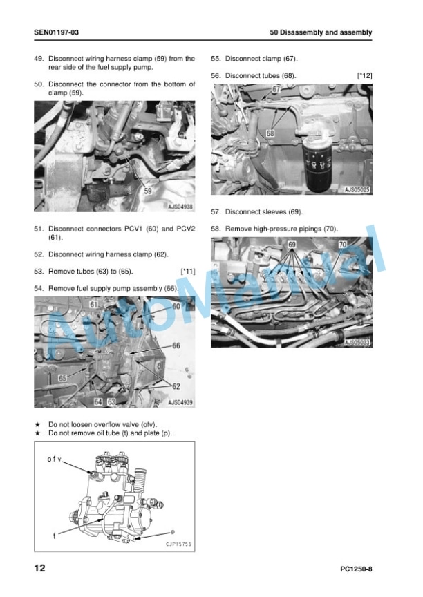Komatsu PC1250-8, PC1250LC-8, PC1250SP-8 Hydraulic Excavator Shop Manual SEN00889-22 5 Komatsu PC1250-8, PC1250LC-8, PC1250SP-8 Hydraulic Excavator Shop Manual SEN00889-22 - Image 5
