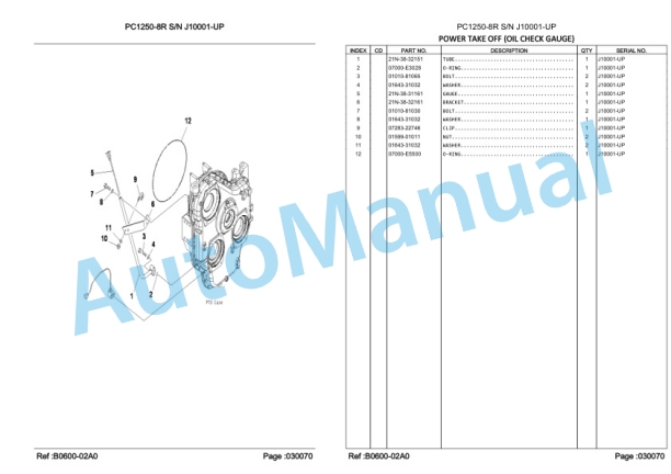 Komatsu PC1250-8R Hydraulic Excavator Parts Manual LEPBP128R5 2 Komatsu PC1250-8R Hydraulic Excavator Parts Manual LEPBP128R5-2