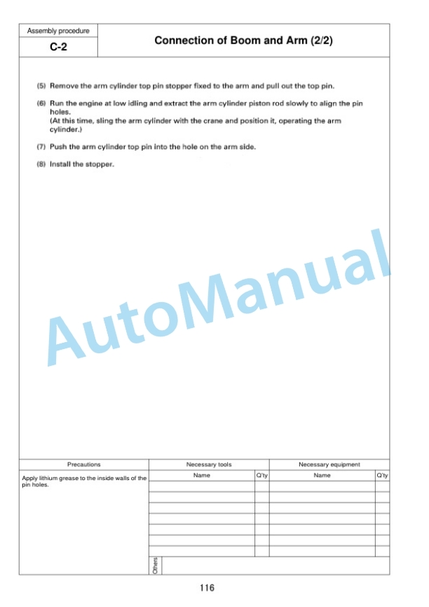 Komatsu PC1250-8R, PC1250SP-8R Hydraulic Excavator Field Assembly Instruction GEN00068-04 4 Komatsu PC1250-8R, PC1250SP-8R Hydraulic Excavator Field Assembly Instruction GEN00068-04 - Image 4