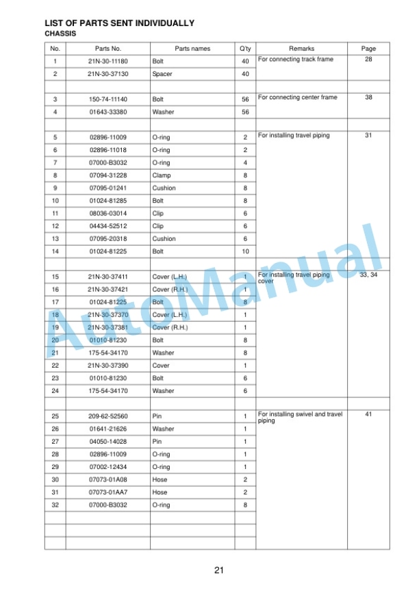 Komatsu PC1250-8R, PC1250SP-8R Hydraulic Excavator Field Assembly Instruction GEN00118-00 2 Komatsu PC1250-8R, PC1250SP-8R Hydraulic Excavator Field Assembly Instruction GEN00118-00 - Image 2