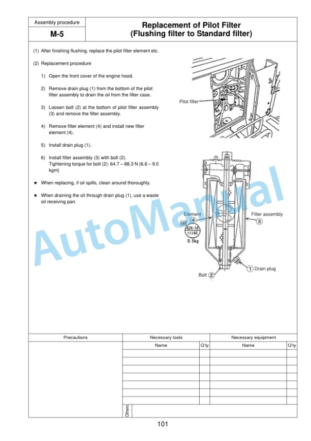 Komatsu PC1250-8R, PC1250SP-8R Hydraulic Excavator Field Assembly Instruction GEN00118-00 5 Komatsu PC1250-8R, PC1250SP-8R Hydraulic Excavator Field Assembly Instruction GEN00118-00 - Image 5