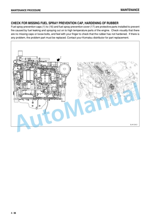 Komatsu PC1250-8R, PC1250SP-8R Hydraulic Excavator Operation and Maintenance Manual PEN01395-07-5