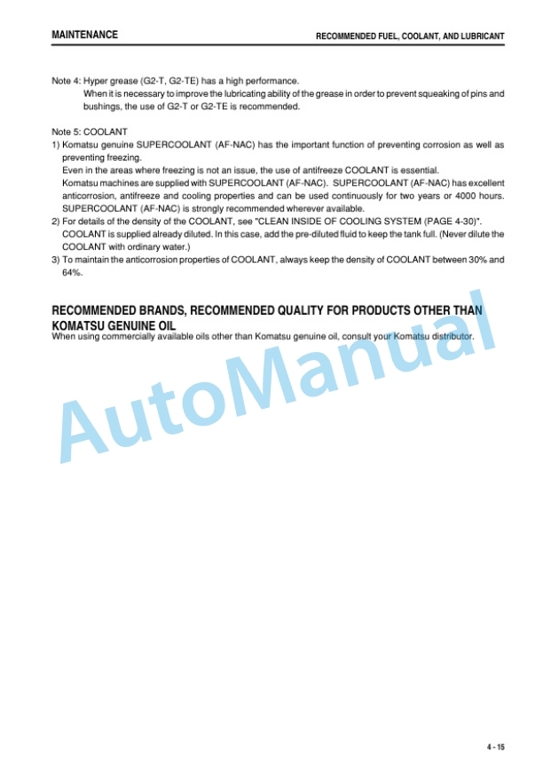 Komatsu PC1250-8R, PC1250SP-8R Hydraulic Excavator Operation and Maintenance Manual TEN00933-07-4