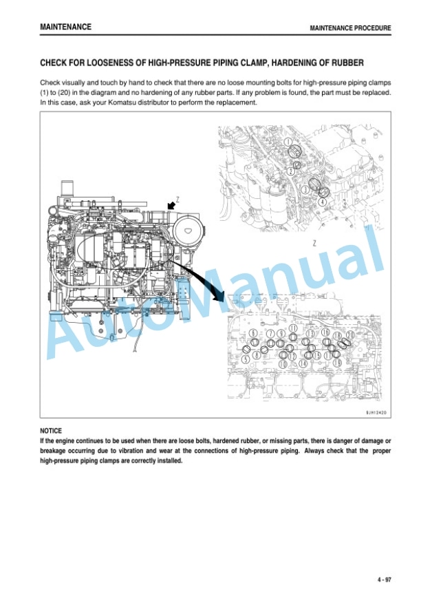 Komatsu PC1250-8R, PC1250SP-8R Hydraulic Excavator Operation and Maintenance Manual TEN00933-07-5