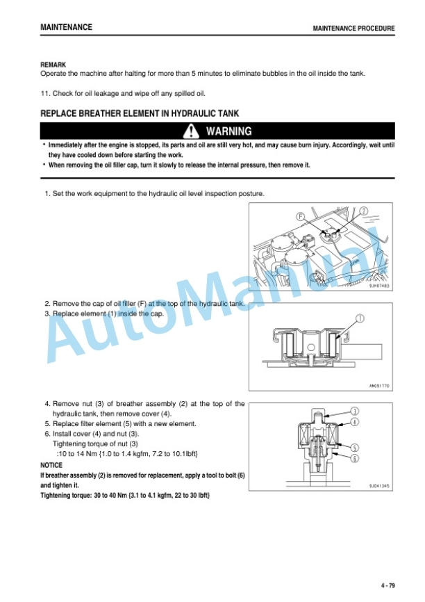Komatsu PC1250-8R, PC1250SP-8R Hydraulic Excavator Operation and Maintenance Manual TEN00934-07-5