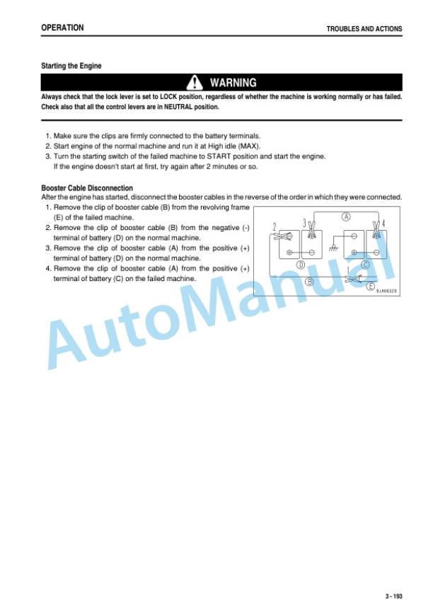Komatsu PC1250-8R, PC1250SP-8R Hydraulic Excavator Operation and Maintenance Manual TEN00934-08-4