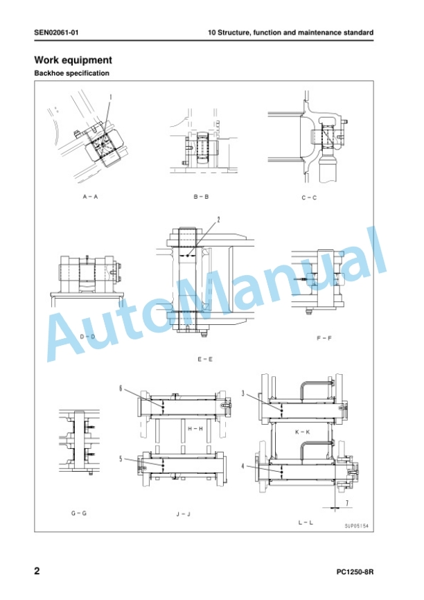 Komatsu PC1250-8R, PC1250SP-8R Hydraulic Excavator Shop Manual SEN02048-25 2 Komatsu PC1250-8R, PC1250SP-8R Hydraulic Excavator Shop Manual SEN02048-25 - Image 2