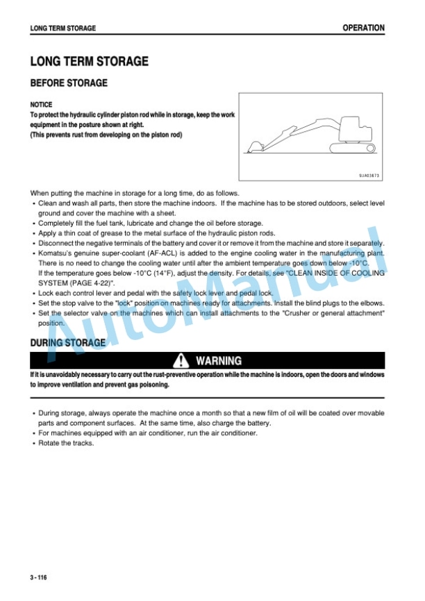 Komatsu PC128US-2 Galeo Hydraulic Excavator Operation and Maintenance Manual SEAM037102P 4 Komatsu PC128US-2 Galeo Hydraulic Excavator Operation and Maintenance Manual SEAM037102P - Image 4