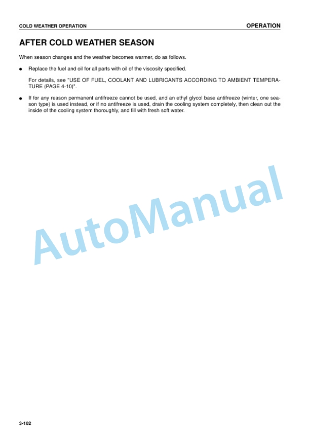 Komatsu PC128US-2 Hydraulic Excavator Operation and Maintenance Manual SEAM035404T 4 Komatsu PC128US-2 Hydraulic Excavator Operation and Maintenance Manual SEAM035404T - Image 4
