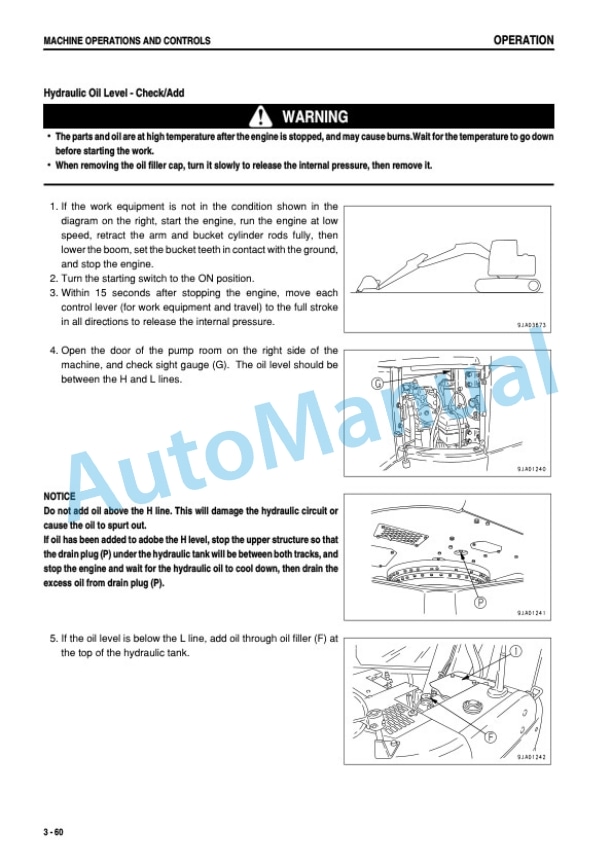 Komatsu PC128US-2 Hydraulic Excavator Operation and Maintenance Manual SEAM037101P 3 Komatsu PC128US-2 Hydraulic Excavator Operation and Maintenance Manual SEAM037101P - Image 3