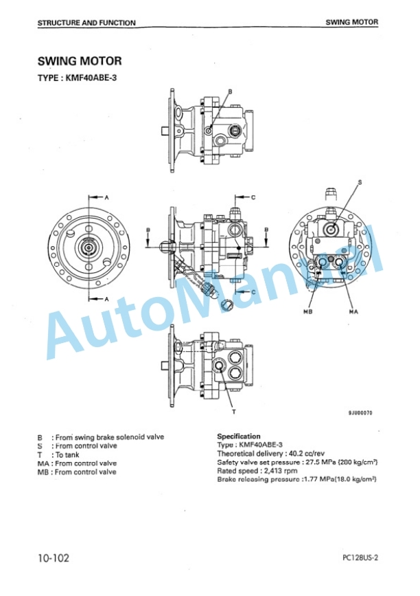 Komatsu PC128US-2, PC138US-2, PC138USLC-2E0 Hydraulic Excavator Shop Manual SEBM018419 2 Komatsu PC128US-2, PC138US-2, PC138USLC-2E0 Hydraulic Excavator Shop Manual SEBM018419 - Image 2