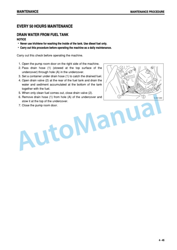 Komatsu PC128US-2, PC138USLC-2 Galeo Hydraulic Excavator Operation and Maintenance Manual SEAM035408T 5 Komatsu PC128US-2, PC138USLC-2 Galeo Hydraulic Excavator Operation and Maintenance Manual SEAM035408T - Image 5
