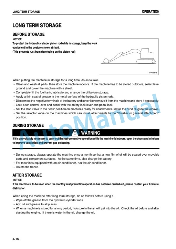 Komatsu PC128US-2, PC138USLC-2 Hydraulic Excavator Operation and Maintenance Manual SEAM035407T 4 Komatsu PC128US-2, PC138USLC-2 Hydraulic Excavator Operation and Maintenance Manual SEAM035407T - Image 4