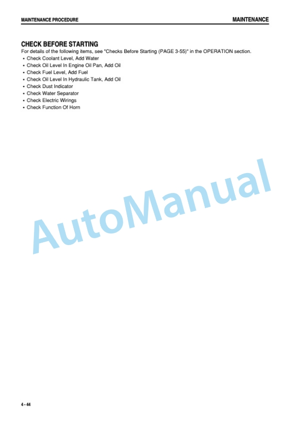 Komatsu PC128US-2, PC138USLC-2 Hydraulic Excavator Operation and Maintenance Manual SEAM035407T 5 Komatsu PC128US-2, PC138USLC-2 Hydraulic Excavator Operation and Maintenance Manual SEAM035407T - Image 5