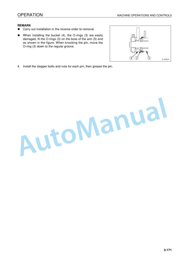 Komatsu PC128US-8 Hydraulic Excavator Operation and Maintenance Manual YEN00003-00 4 Komatsu PC128US-8 Hydraulic Excavator Operation and Maintenance Manual YEN00003-00 - Image 4