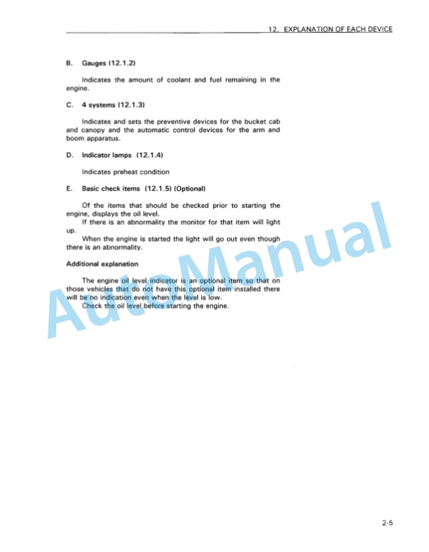 Komatsu PC128UU-1 Avance Hydraulic Excavator Operation and Maintenance Manual CEAM004200 2 Komatsu PC128UU-1 Avance Hydraulic Excavator Operation and Maintenance Manual CEAM004200 - Image 2