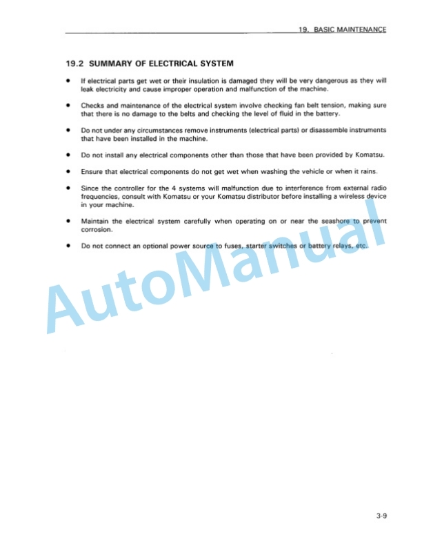 Komatsu PC128UU-1 Avance Hydraulic Excavator Operation and Maintenance Manual CEAM004200 4 Komatsu PC128UU-1 Avance Hydraulic Excavator Operation and Maintenance Manual CEAM004200 - Image 4